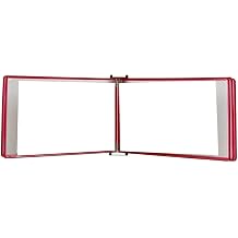 VoOqo wall organiser board,catalog display rack, A4, Wall Mounted Display File Holder (Color : Red, Size : 13x9x2.3IN) (Color : Red, Size : 13x9x2.3IN) (Color : Red)