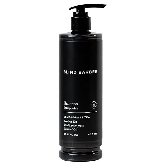 World Amenities Blind Barber Hair Shampoo - Rooibos Tea Fragrance Moisturizing Shampoo with Invigorates Senses - 13.5 fl oz Pump Bottle