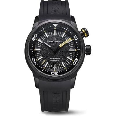 Maurice Lacroix Pontos S Diver Watch | Black DLC-Plated Stainless Steel | 42mm