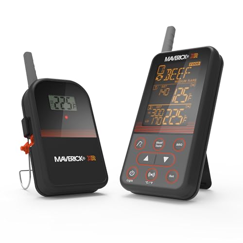 MAVERICK Wireless Extended Range Digital Instant Read Cooking Kitchen Grilling Smoker BBQ Probe Meat Thermometer