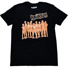 Haikyuu: Team of Karasuno Group Silhouette Men's Screem Print T-Shirt