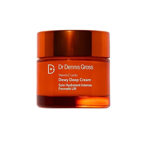 Dr Dennis Gross Vitamin C Lactic Dewy Deep Cream - Ultra-rich - For Dewier & Visibly Firmer, Lifted Skin - All Skin Types - 2 oz