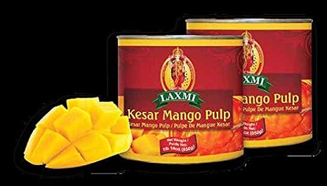 Laxmi, Mango Pulp Kesar, 30-Ounce (6 Pack)