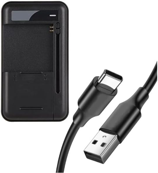 Universal External Battery Charger with Type-C Input Side Connectors, Fast Charging Portable Charger With LED Indicator for Mobile & Digital Camera Batteries