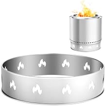 VEVOR Fire Pit Stand for Solo Stove Bonfire,19.5 Inch Smokeless Fire Pit Ring,Stainless Steel Fireplace Stove Support Frame Accessory, Portable Outdoor Camping Holder Tools for Fireplace