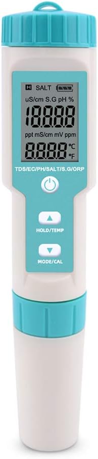 7'si 1 arada PH/TDS/EC/ORP/SG/TUZ İÇERİĞİ/SICAKLIK C-600