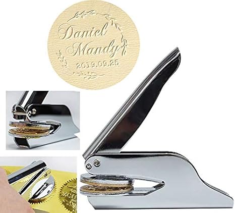 New Customize Design Your Own Custom Monogram Names Lover Kiss Barcode Embosser Logo Letter Personalized Official Book Seal Monogram Wedding Invitations Hand Embosser Great Gift Idea