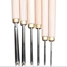 0.1-0.8cm V Type Exposedness Triangle Chisel Woodworking Chisels Hand Wood Carving Knives for Carving Blank Tools(1-7 Pieces/Set)