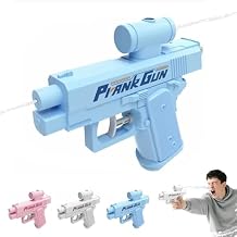 Prank Water Gun, 2025 New Prank Squirt Gun, Reverse Water Gun for School Office Prank Trick, Spray from Front and Back (Blue)