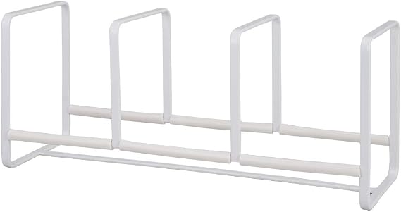 YAMAZAKI Home Tower Dish Organizer - Storage Rack Wide for Kitchen Cabinets