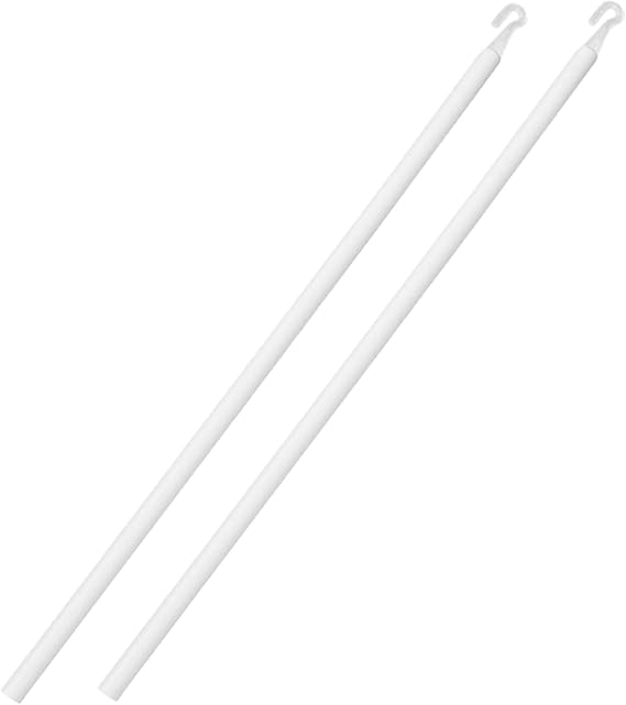 24 Inch Horizontal Window Blind Wand Replacement with Hook | Plastic,Spliceable, Vertical Blinds Rod Replacement, Blinds Stick Replacement