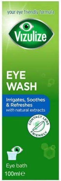 VIZULIZE Eye WASH 100ml SOOTHES & REFRESHES Tired Eyes