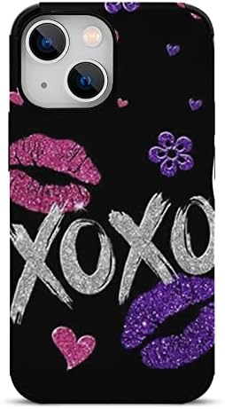 Lip Print Designed for iPhone 13 Case [Anti-Yellowing Technology],Drop Protection Slim Soft Flexible Fiber Skin Phone Cover Compatible with iPhone 13 Case.iPhone13 Mini