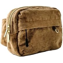 Tushbaby Mini Crossbody Bag for Daily Use - Slim Design, Secure Zip Compartments, Adjustable Fit, Lightweight and Stylish, (Sable)