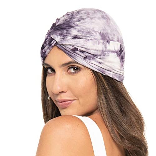 BEYA Turbans for Women Universal Size Hair Turban Tie-Dye Turban Head Scarf for Women Comfortable and Elegant Design Fashionable, Ideal for Everyday Wear