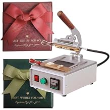 Hot Foil Stamping Machine, Digital Embossing Machine, Manual Tipper Stamper, 45-280C Temperature Adjustable, For Pvc, Wood, Pu Leather, Logo,220V