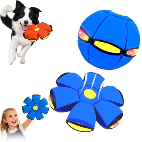 Magic Ball, Magic Bouncing Balls, Pop up Ball, Portable Toy Bouncy Balls, Outdoor Interactive Pop-Up Transform Toys, with 6 Light