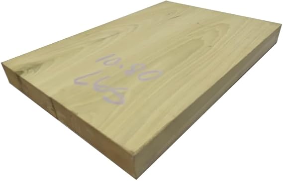 Exotic Wood Zone | Yellow Poplar Electric/Bass Musical Wood Body Blanks | Guitar Luthier Tonewood Suppliers | Glued Unplaned - 21" x 15" x 2" (3 Pcs)