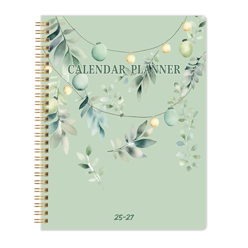 Calendar Planner 2026-2027 for 18 Months, 911 Inch Monthly Planner Jan 2026 - June 2027 with Waterproof PVC Cover, Time Management Large Size Personal Organize Planner for School,Office, Family