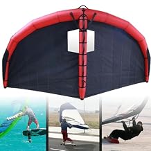 Inflatable Surfing Wing, Handheld Surf Sail Kitesurfing Wing Windsurfing Sail Surfing Foil Wing for Paddle Board Water Sports, with Window