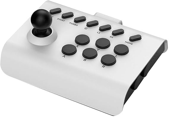 Universal Arcade Game Stick Joystick Controller For Switch for PS4 for PS3 Ultimate Pandora Box PC for Android for IOS Mobile Phone (white black)