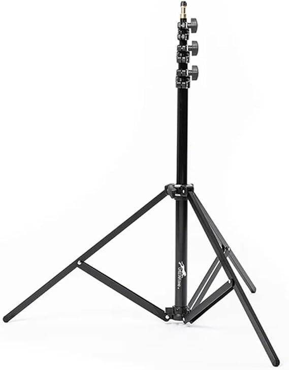 Cheetah Stand C8 w/Auto-Collapse Legs - 8'Ft Max Height, 3.6lbs - Aluminum Photo Studio Tripod Stand for Video, Portrait and Photography Lighting