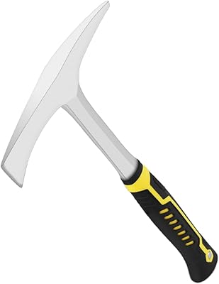 Welding Chipping Hammer, 27-oz Slag Removal Tool with Forged Steel Head and Shock-Absorbing Handle Yellow