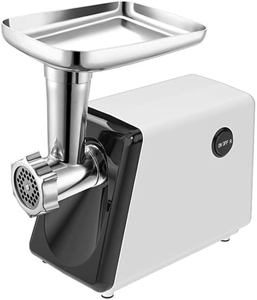 NYHGOXM Electric Meat Grinder 100V 500W Enteric Plunger Electric Mincer Stainless Steel Food Chopper Lightly Mincing Fish Pork and More Meat Mining Circuit for Home Kitchen and Commercial Black