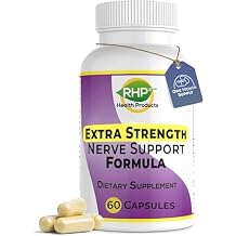 RHP Extra Strength Nerve Support Formula for Nerve Repair and Regeneration. 60 Capsules