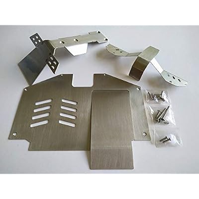 Stainless Steel Front Middle Rear Skid Plate Chassis Armor 4pcs for Traxxas UDR Unlimited Desert Racer