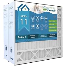 AirPurete 20x20x5 Air Filter MERV 11 Exact Fit for General Aire 4556, Trion Air Bear Supreme, Skuttle | True Size: 19 5/8 x 20 5/8 x 4 15/16 | Pack of 2