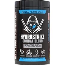 HydroStrike Combat Blend [5g BCAAs, 5g Creatine Monohydrate, Powerful Blend of Electrolytes, Zero Sugar]