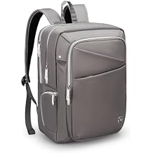 Swissdigital Design Laptop Backpack for Women,Travel Backpack with USB Charging Port,Fits 15.6 Inch School Computer Backpacks for Work Business,Grey | SD1006F-02