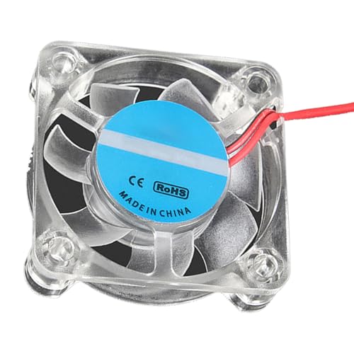 3D Printer LED Colorful 24V 2510 Extruder Hotend Cooling Fan for Ender 3 V3 SEEnder 3 V3 KE, 25x25x10mm 0.05A Current for 3D Printer, 3D Printer Accessories Parts with XH2.54 2 Pin Connector