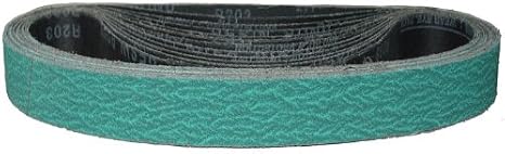 Z1.5X30S12 1-1/2" x 30" Sanding Belt - Zirconia Alumina - 120 Grit; Y Weight; 10 Belts/Pkg