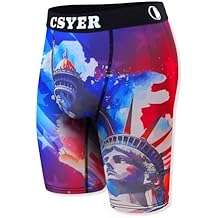 Mens Performance Boxer Briefs Novelty Brief Comfy Underwear Gift for Men Boys Active Sport wiht All Day Comfort