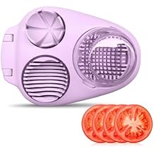 1 Pack Stainless Steel Egg Slicer, Wire Egg Cutter with 3 Slicing Modes for Hard-Boiled Eggs, Strawberries, Grapes, Mushrooms, Fruit & Vegetable Prep Tool