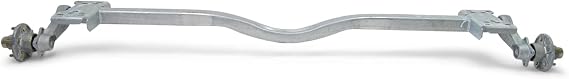 Galvanized Boat Trailer Knott Torsion Axle w/Accu-Lube Hubs 3500lb 94'' Hubface 25997