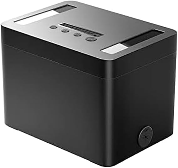 Timed Lock Box with Timer Black Lock Container Self-Controlled Time Release Safety Locker