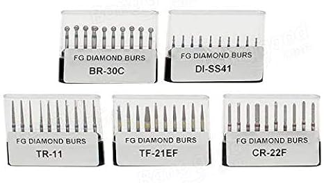 50pcs Diamond Drill Burs Fg Shank