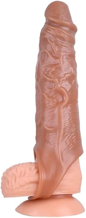 2026 Bigger Men Penisen Largement Tool Extendors Sleeve, 35% Girth Enhancer Best Gift (Brown, 8.2 in)