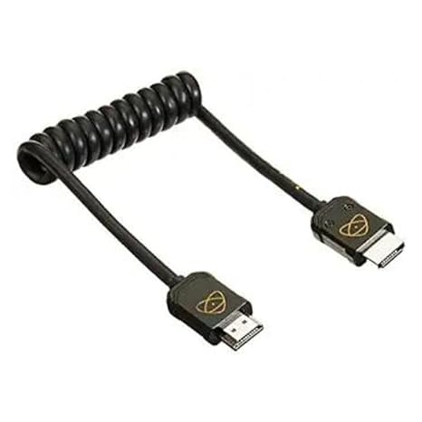 Atomos ATOM4K60C5 ATOMFLEX PRO HDMI 2.0 30cm Coiled Cable (Full to Full)