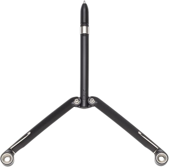 Spyderco BaliYo Twin Handled Pen - High Performance Heavy Duty Writing Tool for Precision Writing, Black - YCN100