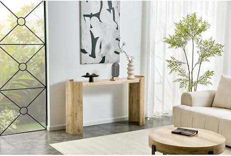 Wood Console Table for Entryway