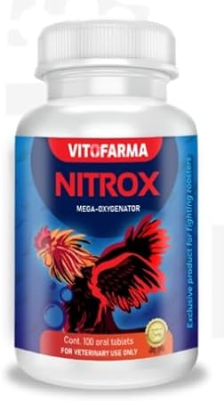 NITROX - Suplemento Natural para Gallos - Energia Resistencia - Energy Stamina Recovery Booster - 100 Tablets