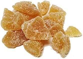 Persis Crystallised Ginger Chunks – Premium Crystalised Ginger Pieces & Stem Gingers for Baking, Cooking, and Snacking (200g)