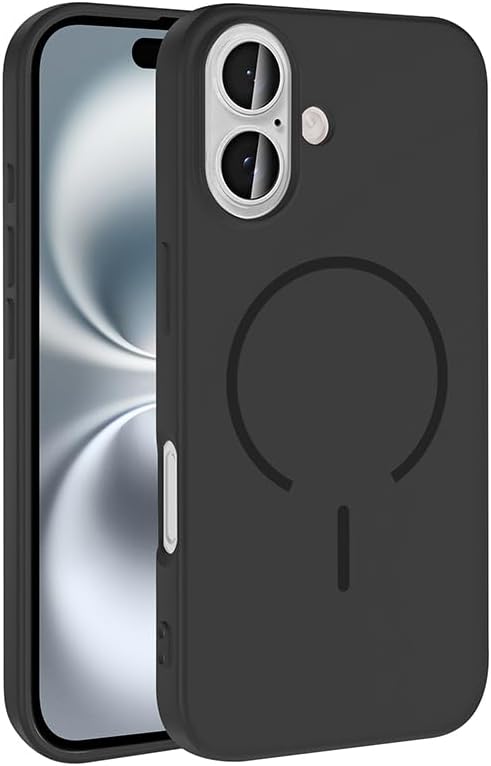 Spia Apple iPhone 16 ile Uyumlu Kılıf Kablosuz Siyah Şarj Özellikli Lansman Kapak Orijinal (Apple iPhone 16 ile Uyumlu, Kablosuz Siyah)