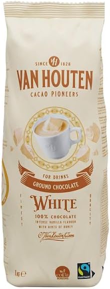 Van Houten White Ground Chocolate 1kg | Case of 10