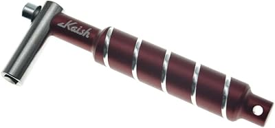 Dopro Standard Drum Tuning Key Wrench with Steel Rod Drum Tuner Key for Acoustic and Electronic Drums 〝L〞Style Red