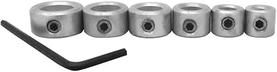 Milescraft 5342 6pc. Drill Stop Set - Includes 316, 14, 516, 38, 716, and 12-Inch